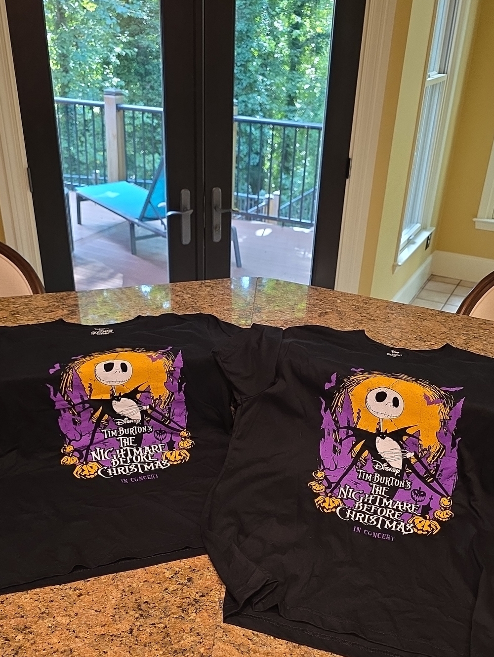 2 Disney The Nightmare Before Christmas In Concert Tees - SZ XL